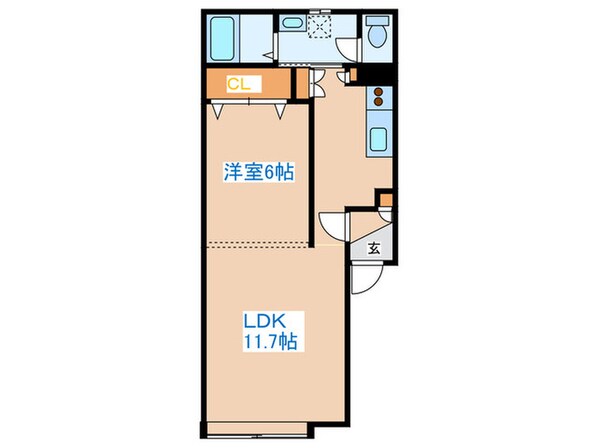 ジュネス２４の物件間取画像